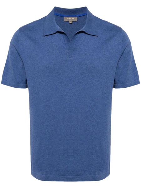 fine-knit polo shirt