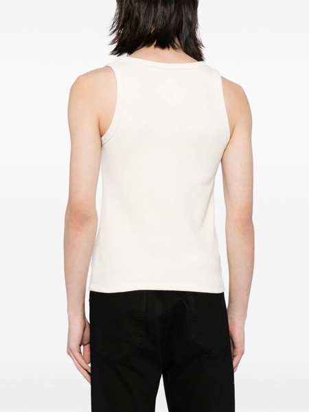 looped logo tank top