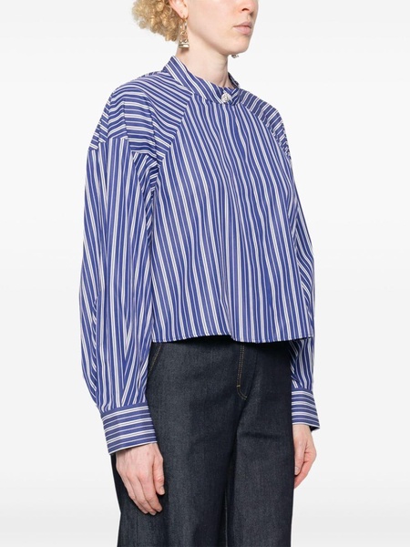 Louie striped cropped shirt