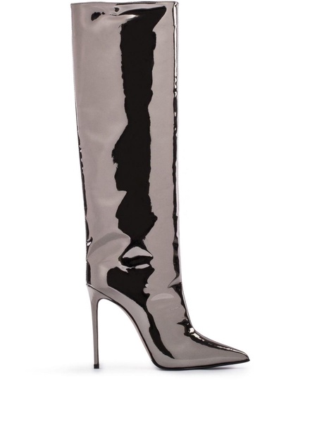 Eva 120mm metallic leather boots