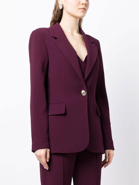 crepe single-breasted blazer