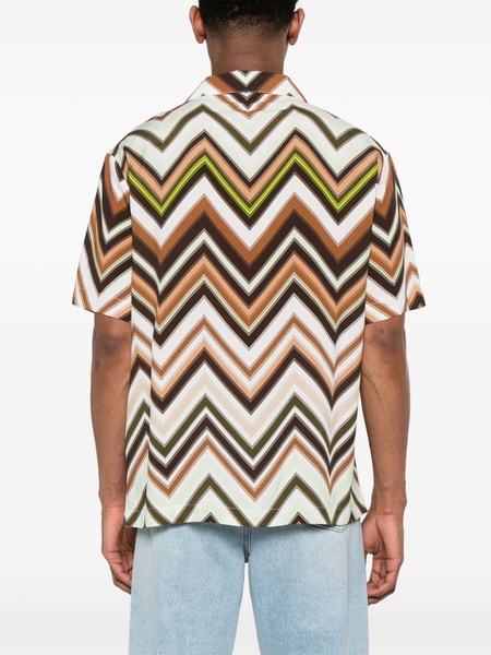 zigzag short-sleeved shirt