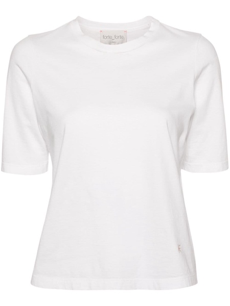 logo-embroidered cotton T-shirt