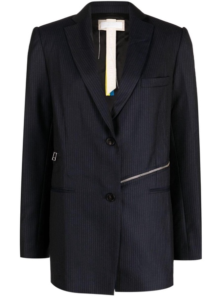 striped wool blazer