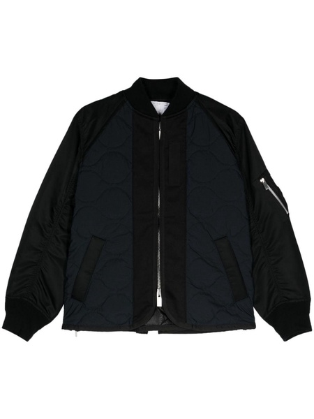 quilted padded bomber jacket