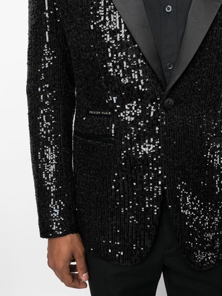 sequin-embellished blazer