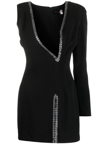 Aubee embellished asymmetrical minidress