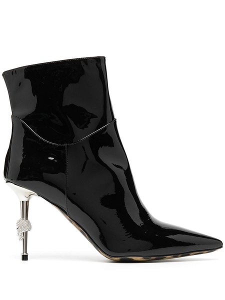 skull-heel ankle boots