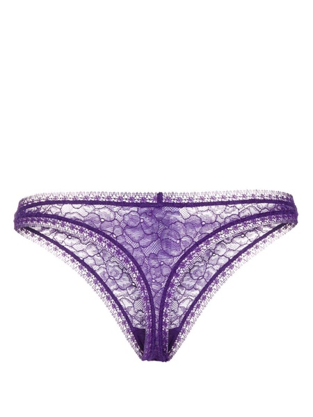 Reflet stretch-lace thong