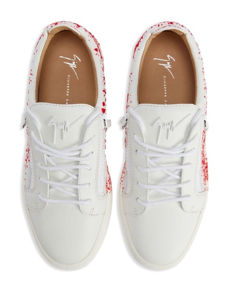 Frankie leather low-top sneakers