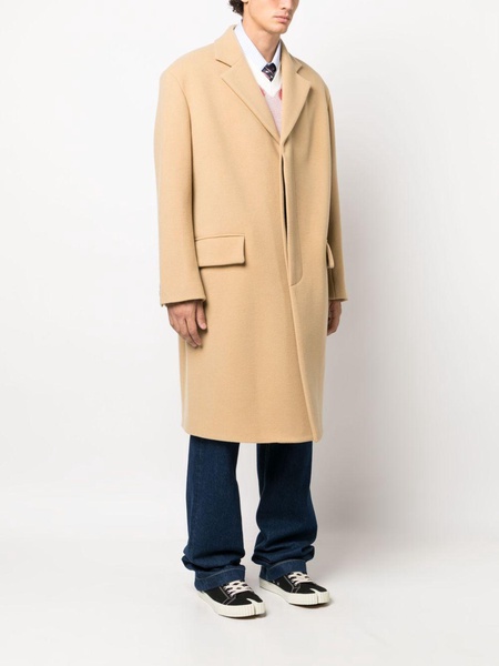 button-down single-breasted coat