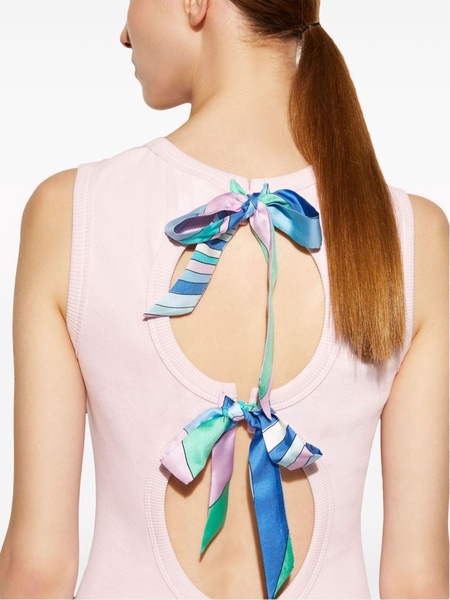 Iride-ribbon tank top