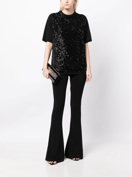 sequinned velvet T-shirt