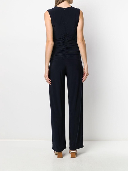 draped straight-leg jumpsuit