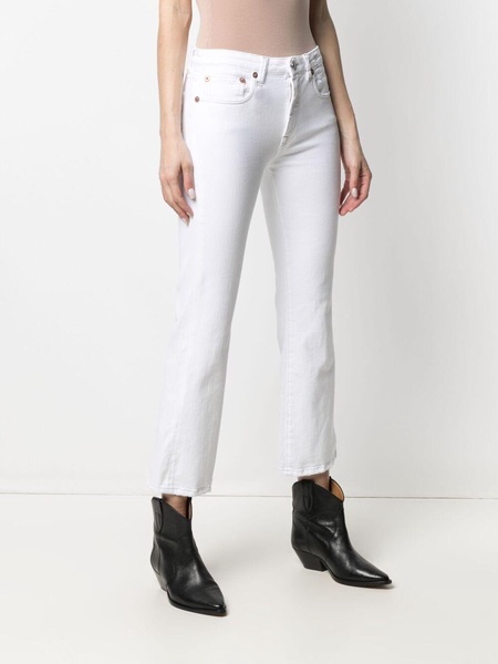 flared cropped jeans