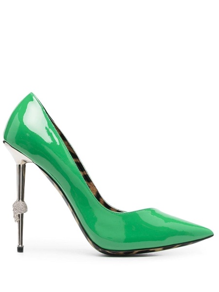 Decollete 120mm patent pumps