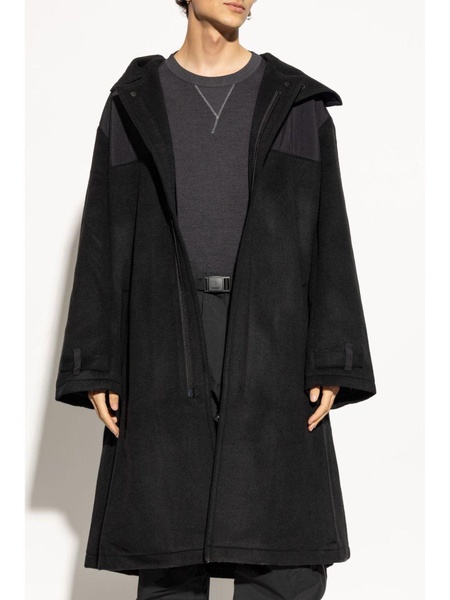 hooded trench coat