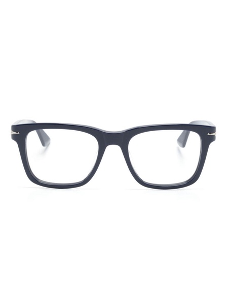 logo-plaque square-frame glasses