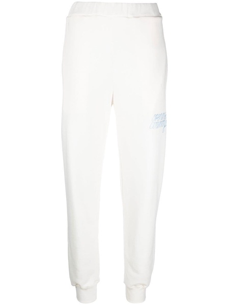 embroidered-logo slim track pants