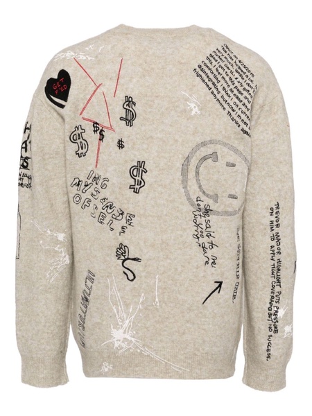 embroidered boyfriend sweater