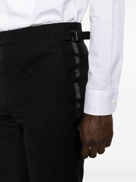 wool-faille tuxedo trousers