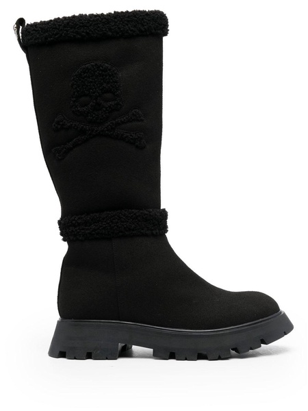 Skull Bones mid-calf boots