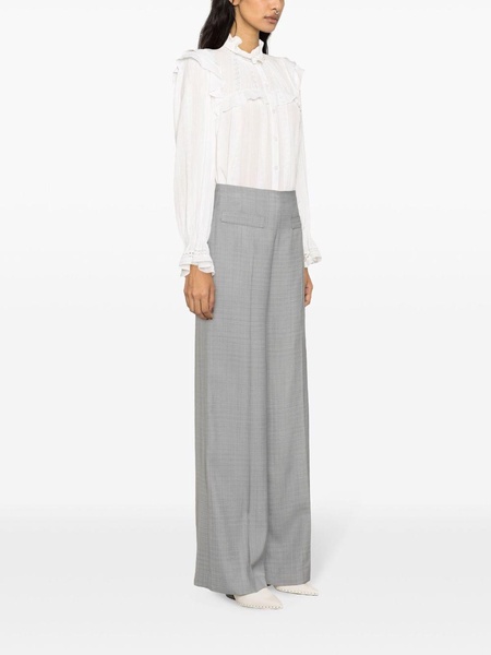 high-waisted palazzo pants