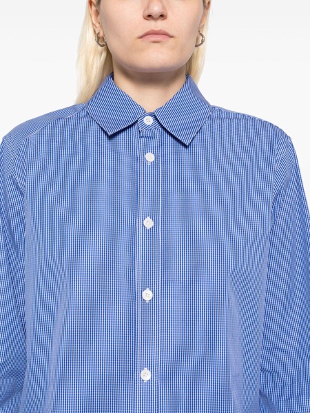 Mini Check Shirting Detached Slim Shirt