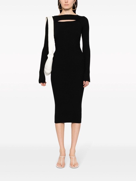 Lora cut-out ribbed dress