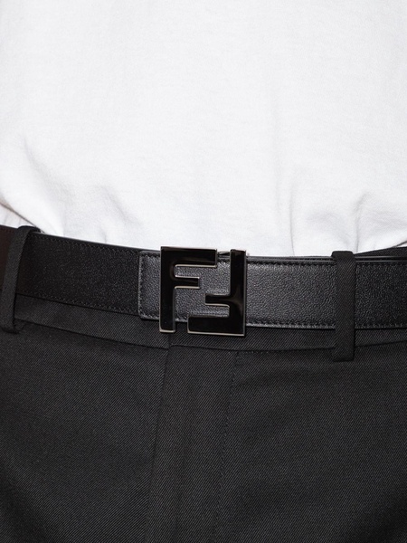 FF-logo reversible leather belt