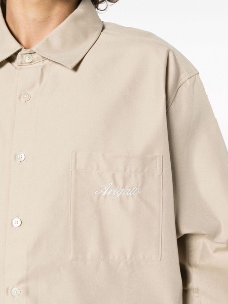 Flow logo-embroidered shirt