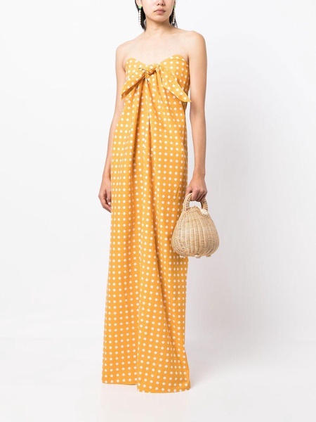 Kaia polka-dot maxi dress 