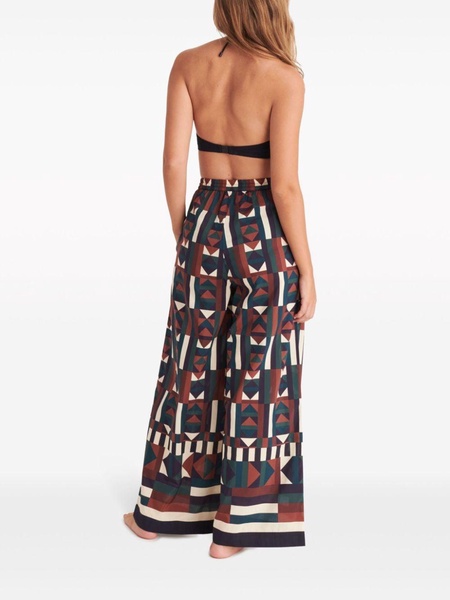 Pluriel geometric-print palazzo pants