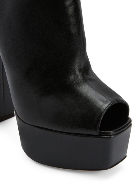 Judith 120mm peep-toe boots