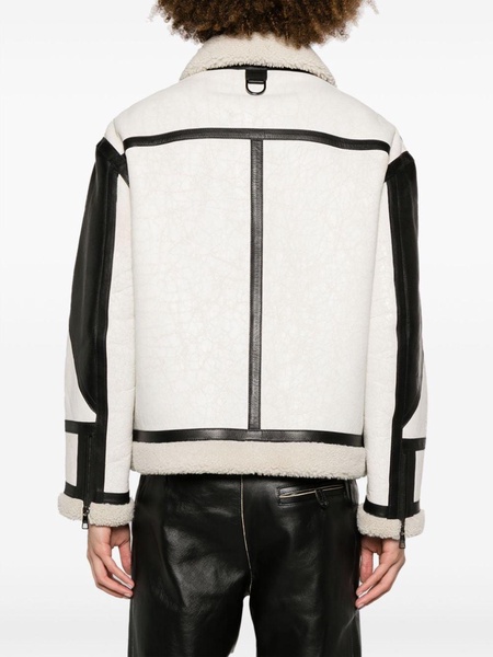 NEIL BARRETT White Fur-lined Jacket for Men - FW23 Collection