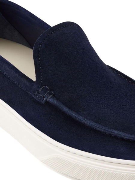 suede slip-on loafers