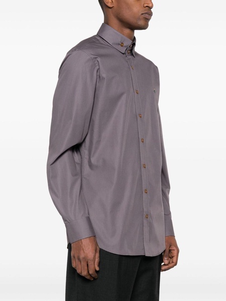 Krall Orb-embroidered cotton shirt 