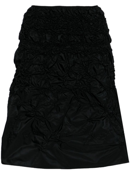 Vida smocked midi skirt