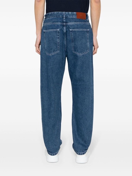 low-rise straight-leg jeans