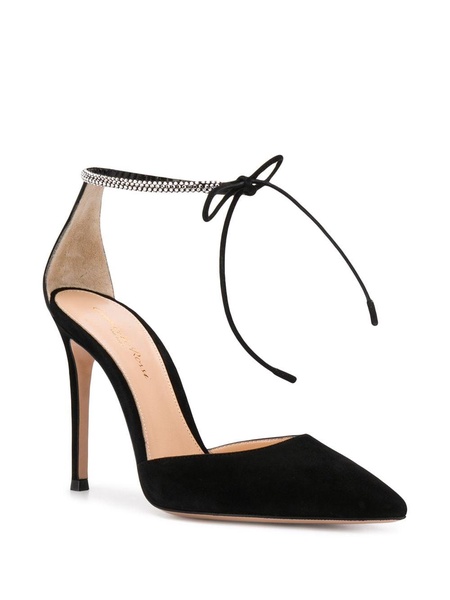 Montecarlo D'Orsay 105mm suede pumps