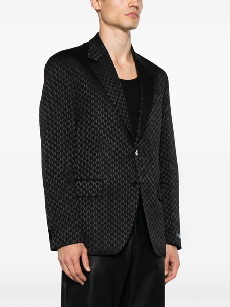 notched-lapels single-breasted blazer