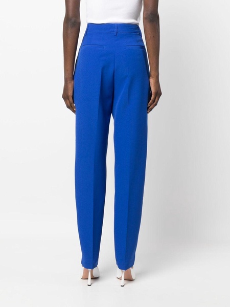 high-waisted straight-leg trousers