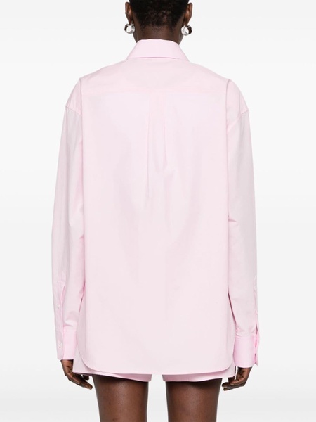 logo-tag poplin shirt