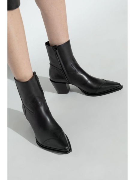 JIMMY CHOO CECE Lustrous Calf Leather Ankle Boots