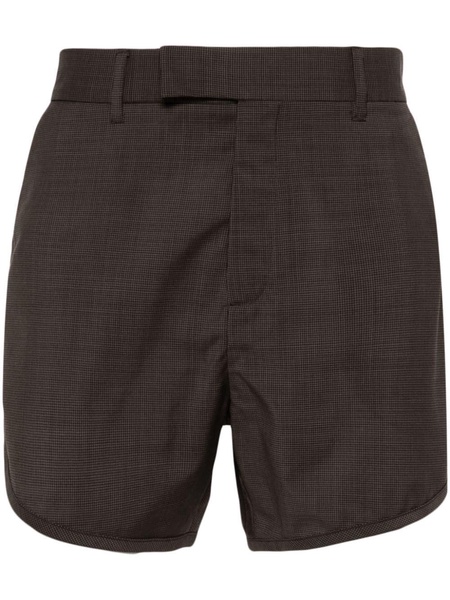 houndstooth tailored shorts