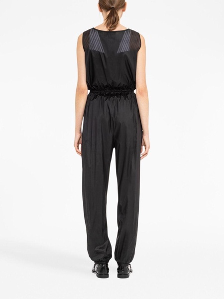 technical silk jumpsuit