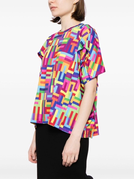 geometric-pattern T-shirt