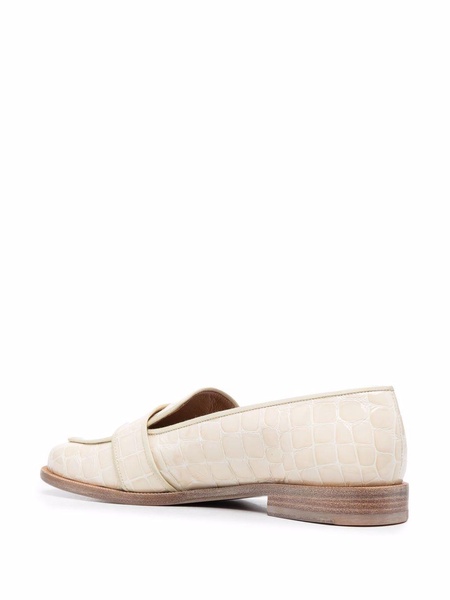 crocodile-effect loafers