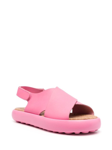 cross-strap chunky sole sandals