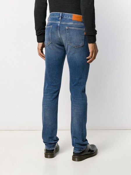 slim-fit washed jeans